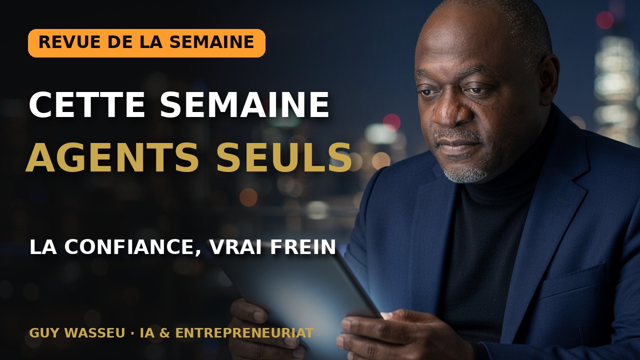 Revue IA & métiers : la semaine où les agents ont appris à travailler seuls, et où la confiance est devenue le vrai frein